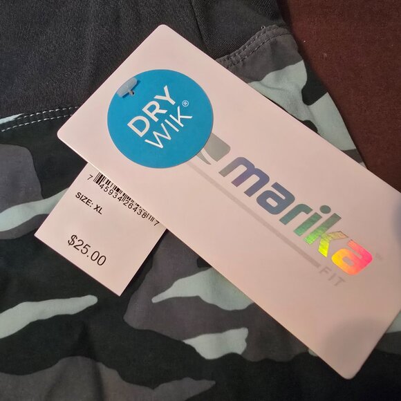 Marika Camo Athletic Running Shorts XL Dry Wik XXL Womens NEW NWT Cute - Picture 4 of 7